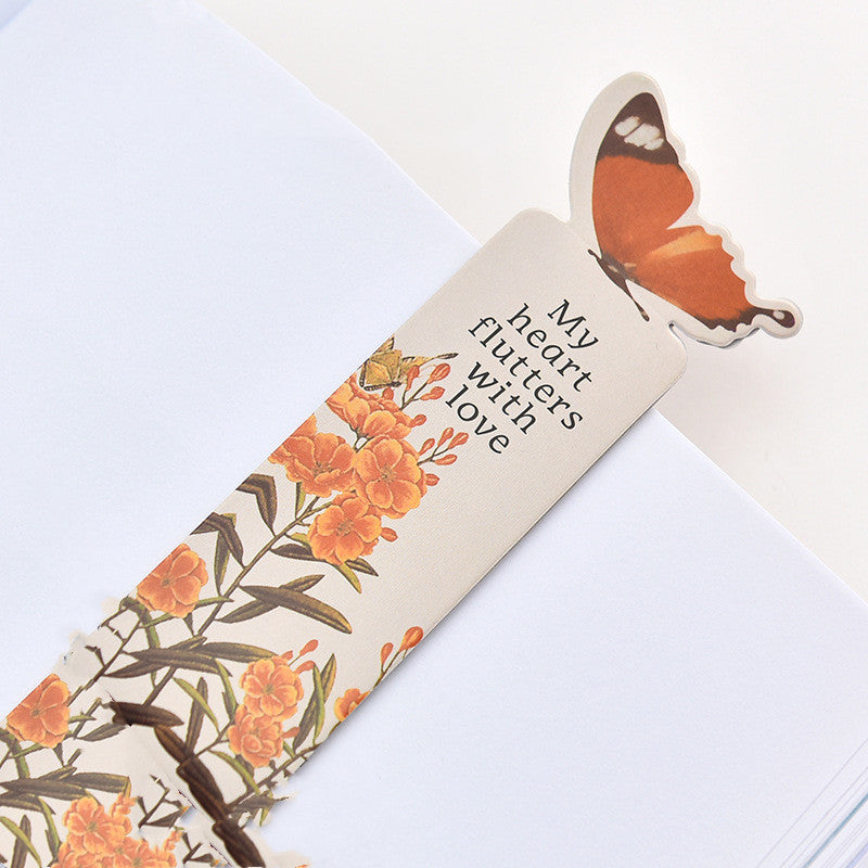 Butterfly Paper Bookmark - Cute 3D Page Marker for Students & Book Lovers