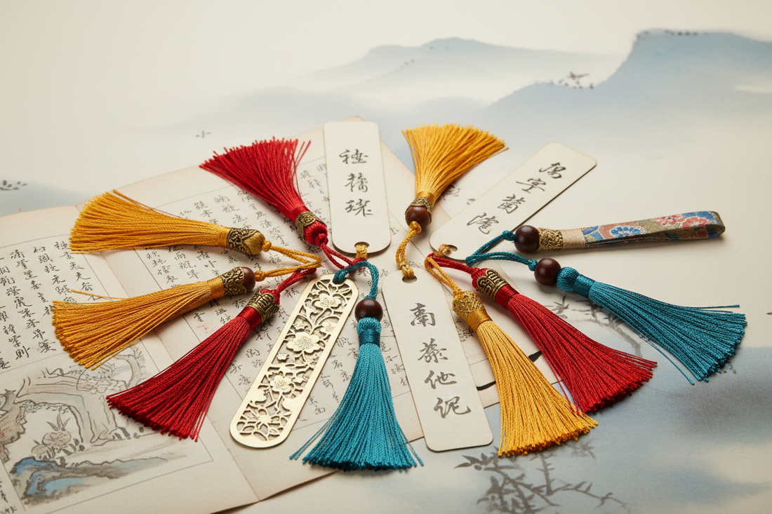 How to Attach Tassels to Chinese-style Bookmarks (DIY Tutorial)
