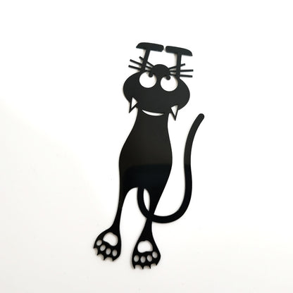 Hollow Kitten Bookmark - Cute Cat Design Plastic Page Marker for Students & Book Lovers
