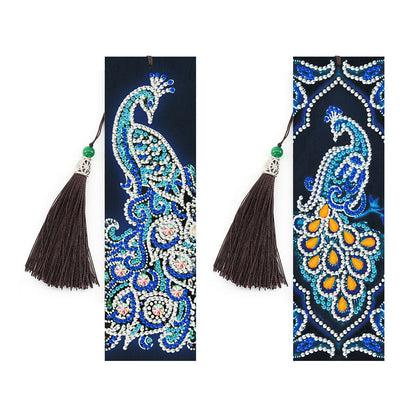 Diamond Painting Bookmark DIY Kit - 5D Crystal Craft with Pendant