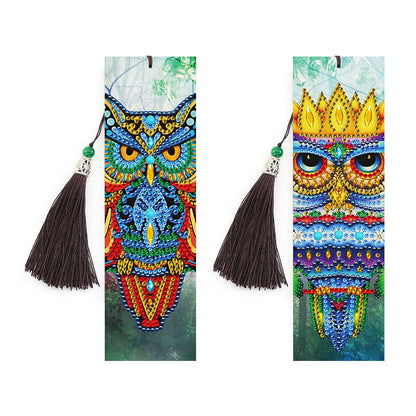 Diamond Painting Bookmark DIY Kit - 5D Crystal Craft with Pendant