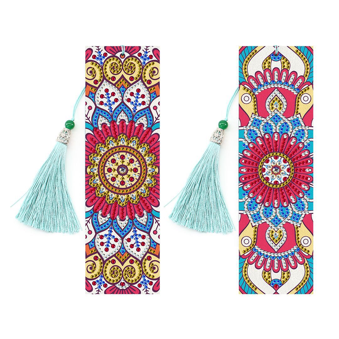 Diamond Painting Bookmark DIY Kit - 5D Crystal Craft with Pendant