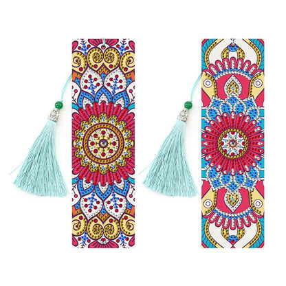 Diamond Painting Bookmark DIY Kit - 5D Crystal Craft with Pendant