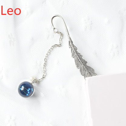 Original Luminous Twelve Constellation Bookmark Metal Retro