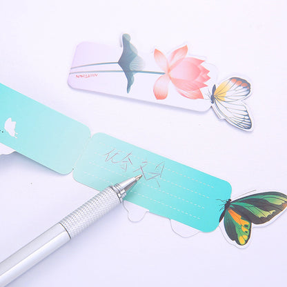 Chinese Butterfly Bookmark Set | 14 Vintage Paper Designs | Ancient Style Gift for Students