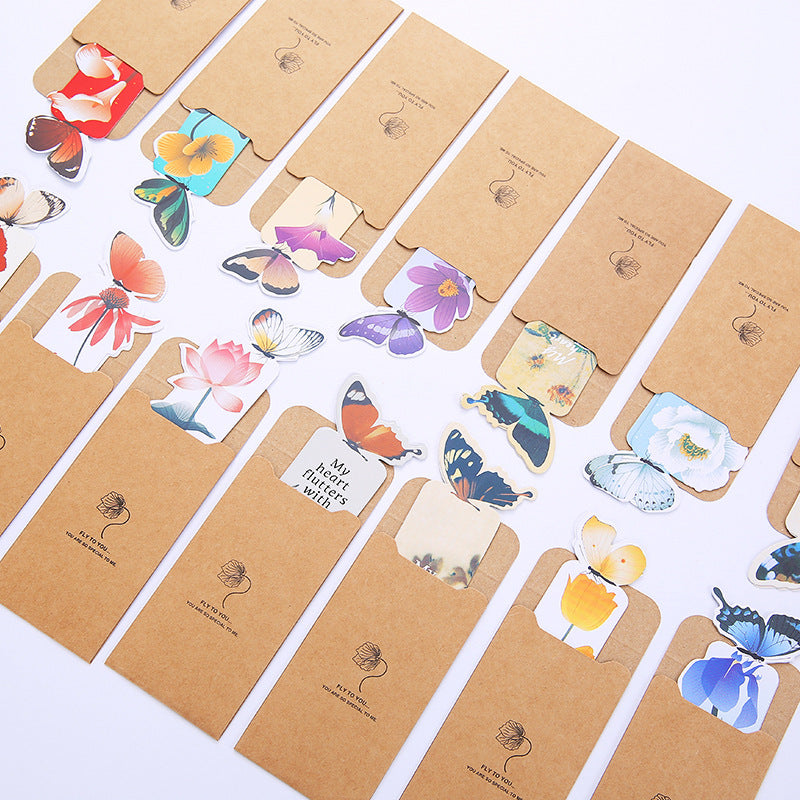 Chinese Butterfly Bookmark Set | 14 Vintage Paper Designs | Ancient Style Gift for Students