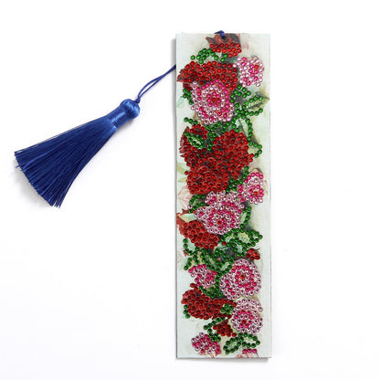5D Diamond Painting Bookmark DIY Kit - Leather Pendant Page Marker