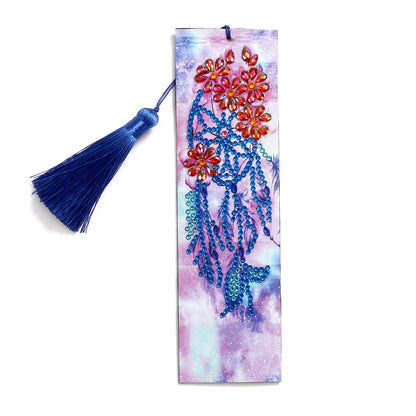 5D Diamond Painting Bookmark DIY Kit - Leather Pendant Page Marker