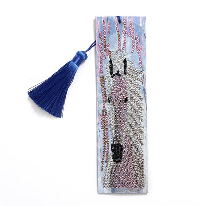 5D Diamond Painting Bookmark DIY Kit - Leather Pendant Page Marker