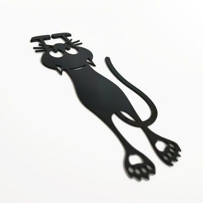 Hollow Kitten Bookmark - Cute Cat Design Plastic Page Marker for Students & Book Lovers