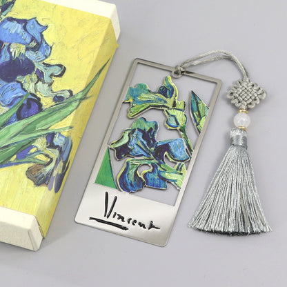 Van Gogh Art Bookmark - Stainless Steel Classic Painting Page Marker