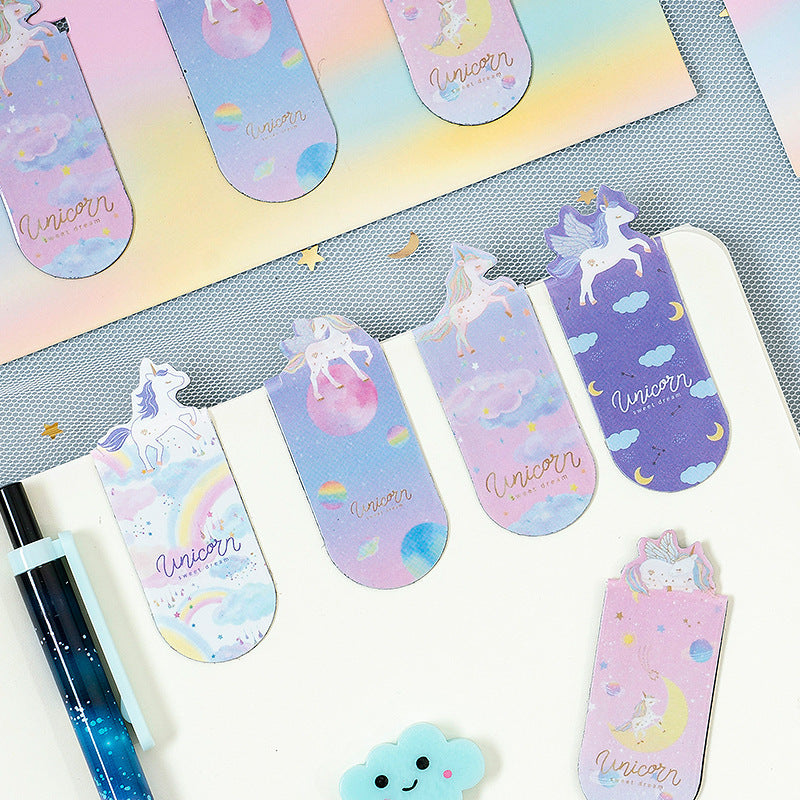 Kawaii Magnetic Bookmark Set - Cute Page Markers for Students (3-Piece)
