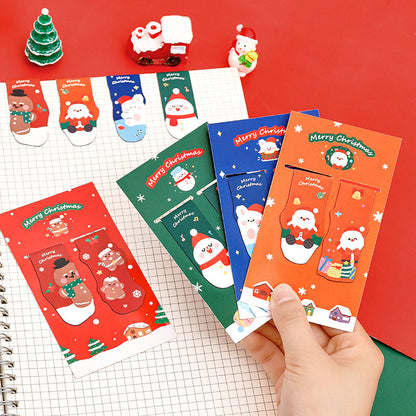 Christmas Magnetic Bookmark - Festive Character Page Marker for Students