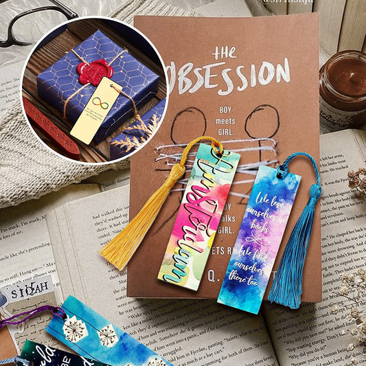 Blank Sublimation Bookmark Set - DIY MDF Tassel Markers (30-Piece)