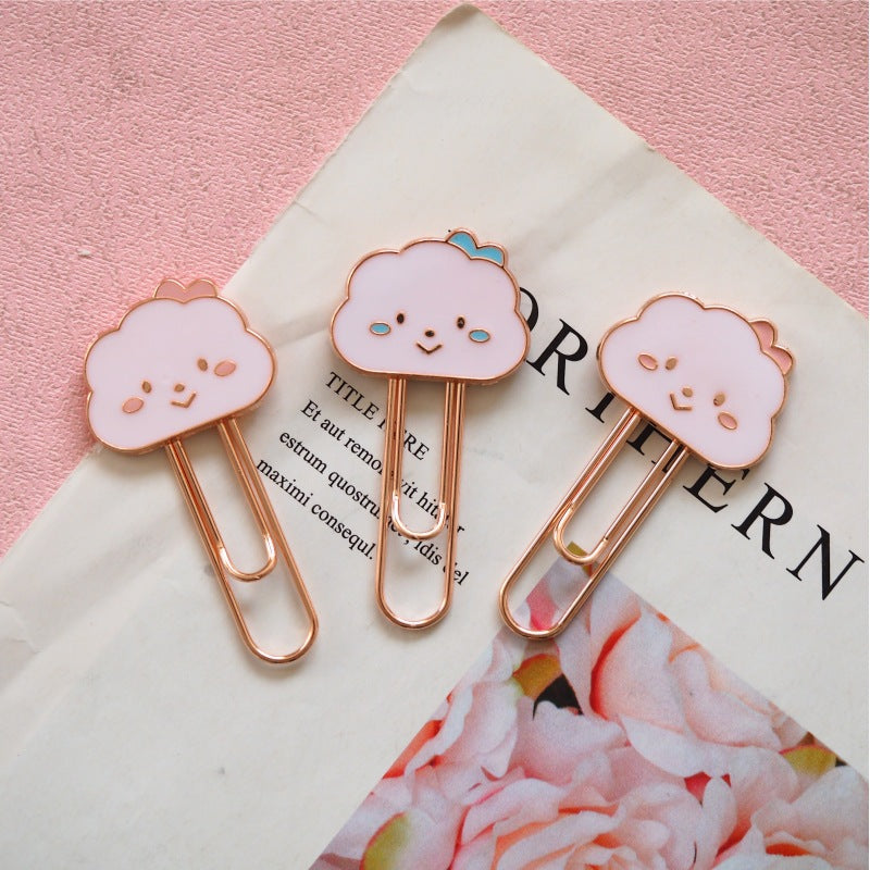 Cloud Metal Bookmark Clip - Literary Page Marker for Students & Readers