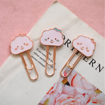Cloud Metal Bookmark Clip - Literary Page Marker for Students & Readers