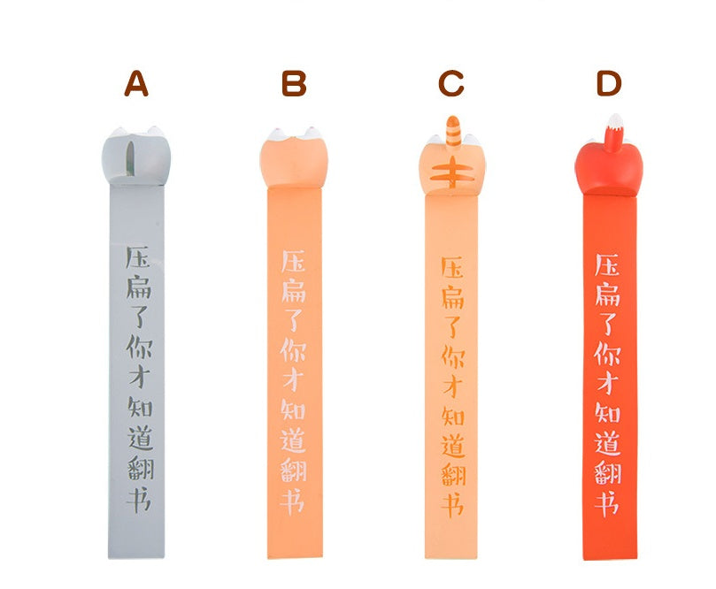 Animal Butt Bookmark - Cute Corgi Cat Fox PVC Page Marker
