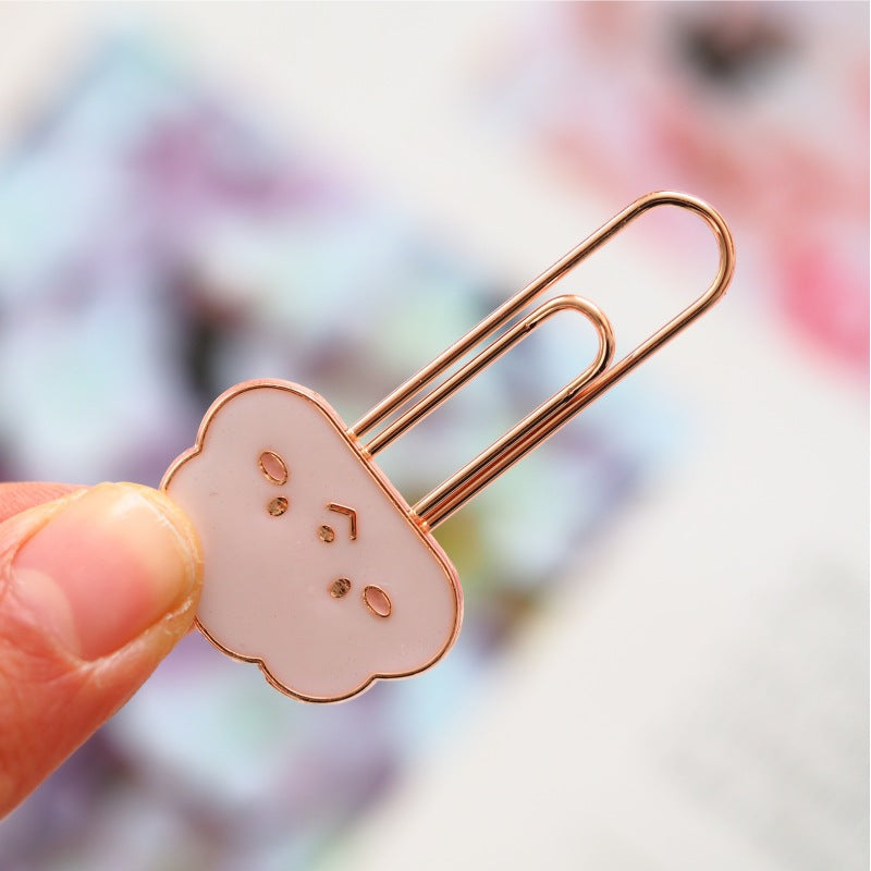 Cloud Metal Bookmark Clip - Literary Page Marker for Students & Readers