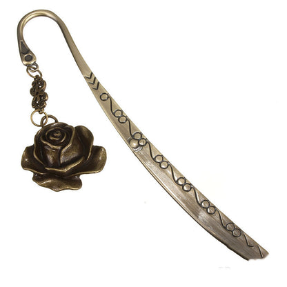 Vintage Metal Bookmark - Fashion Watch Rose Deer Page Marker