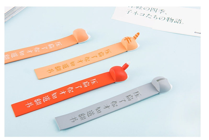 Animal Butt Bookmark - Cute Corgi Cat Fox PVC Page Marker