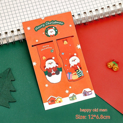 Christmas Magnetic Bookmark - Festive Character Page Marker for Students