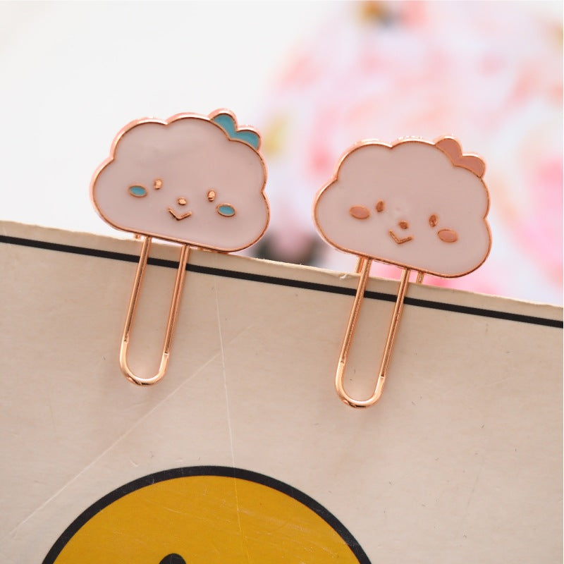 Cloud Metal Bookmark Clip - Literary Page Marker for Students & Readers