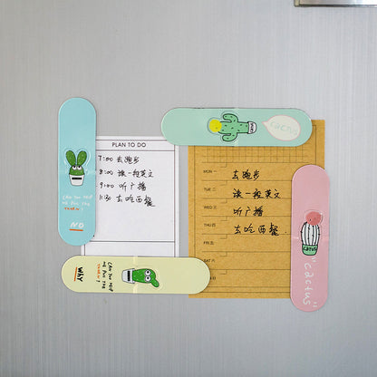 Cactus Magnetic Bookmark - Cute Succulent Page Marker Set (3-Piece)