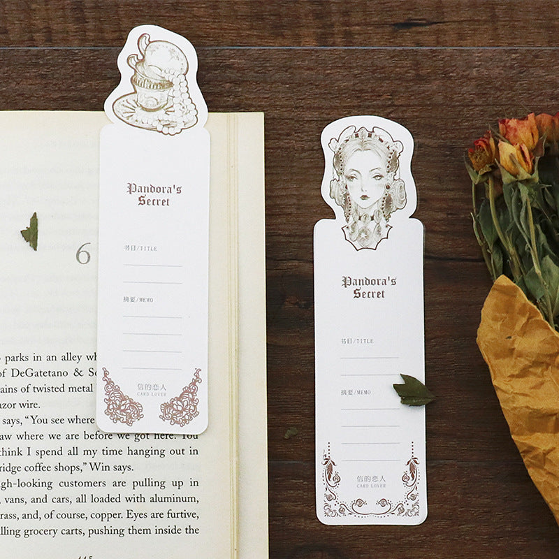 Paper Bookmark Set - Creative Illustrated Page Markers (30-Piece Box)