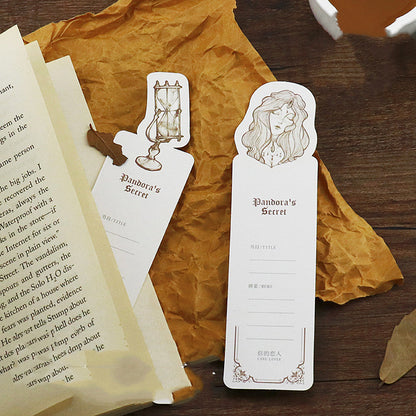 Paper Bookmark Set - Creative Illustrated Page Markers (30-Piece Box)