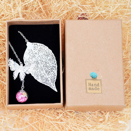 Feather Butterfly Bookmark - Brass Metal Page Marker with Chain