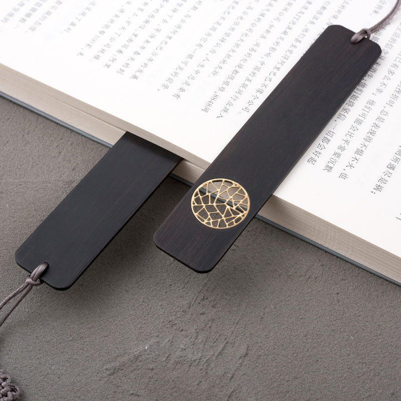 Purple Sandalwood Bookmark - Window Sound Mahogany Page Marker Gift