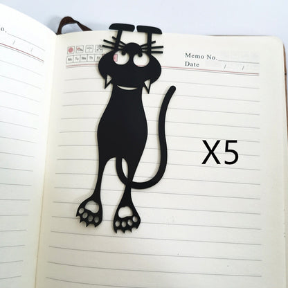 Hollow Kitten Bookmark - Cute Cat Design Plastic Page Marker for Students & Book Lovers