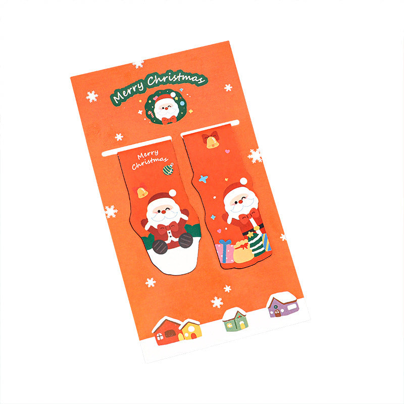 Christmas Magnetic Bookmark - Festive Character Page Marker for Students