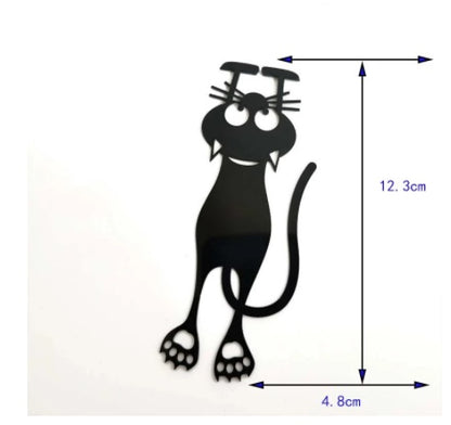 Hollow Kitten Bookmark - Cute Cat Design Plastic Page Marker for Students & Book Lovers