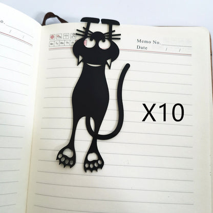 Hollow Kitten Bookmark - Cute Cat Design Plastic Page Marker for Students & Book Lovers