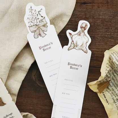 Paper Bookmark Set - Creative Illustrated Page Markers (30-Piece Box)