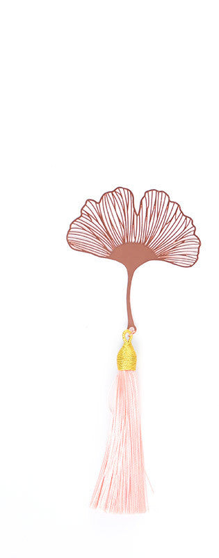 Leaf Bookmark - Hollow Brass Page Marker with Nature Design